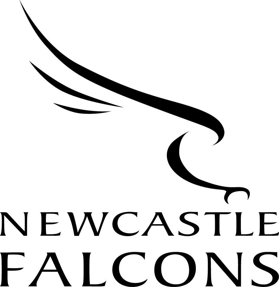 newcastle falcons pres primary logo DTF transfer for t shirt